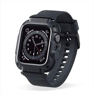 エレコム Apple Watch (アップルウォッチ) ケース カバー バンド一体型 44mm [Apple Watch SE2 SE 6 5 4 対応] NESTOUTシリーズ 耐衝撃 衝撃吸収 米