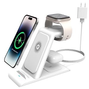 HATALKIN 3in1 ワイヤレス充電器 Compatible with iPhone 15/14/13/12/Pro Max Apple watch ultra2 /series 9/8/se/7 AirPods 3/Pro2/2end アップル