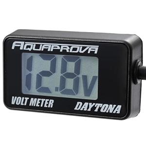 デイトナ(Daytona) AQUAPROVA (アクアプローバ) バイク用 電圧計 デジタル 防水 バックライト コンパクト ボルトメーター 92386｜loandlu