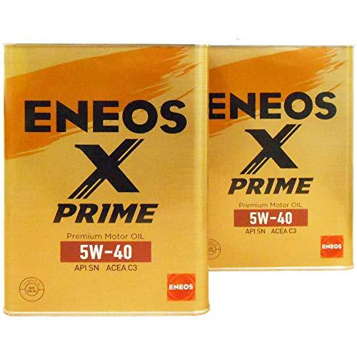 【2缶セット】 ENEOS X PRIME (エックスプライム) エンジンオイル 5W-40 SN ...