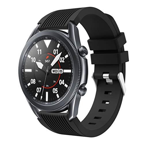 [Comtax] for Galaxy Watch3 45mmバンド 22mmシリコン製交換ベルト ...