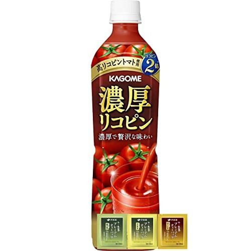 カゴメ トマトジュース 濃厚リコピン 食塩無添加 720ml 6本 PET ペットボトル (ティーバ...