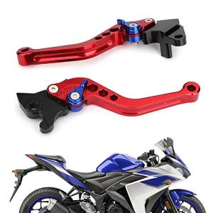 Artudatech 左+右 ブレーキ クラッチ レバー ヤマハ YAMAHA YZF-R15 2008-2014用 オートバイ用 レッド｜loandlu