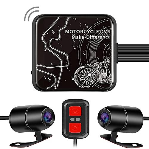 モトカム バイク用 ドライブレコーダー 前後 カメラ 防水 IP67 バイクドラレコ 1080P 2...