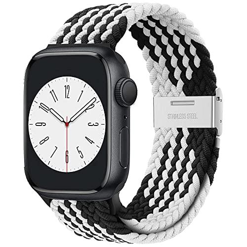 アップルウォッチ バンド Apple Watch バンド 41mm/40mm/38mm 編み込み 伸...