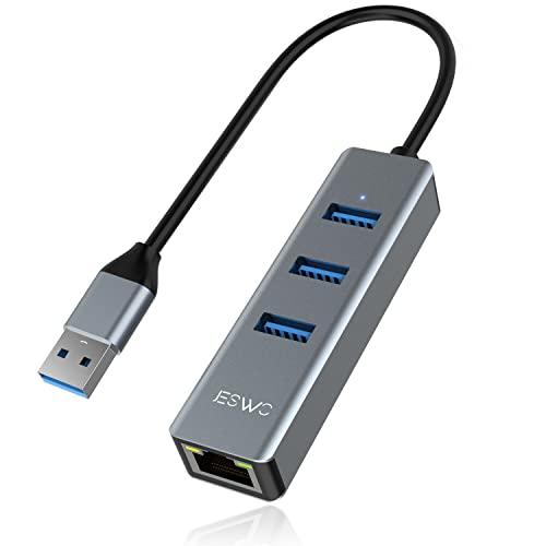 JESWO USB LAN Switch 有線LANアダプター USB3.0 RJ45 10/100...
