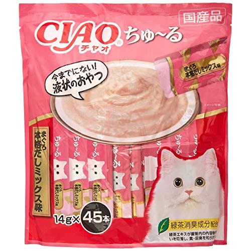 Figaro (フィガロ) ちゅ~る まぐろ 本格だしミックス味 45本