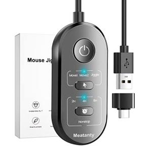 Meatanty 3 in 1 マウスジグラー USB マウスムーバー タイマー付き モード選択ボタンとON/OFFボタン分離型 mouse jiggler マウス 自動 動かす はマル