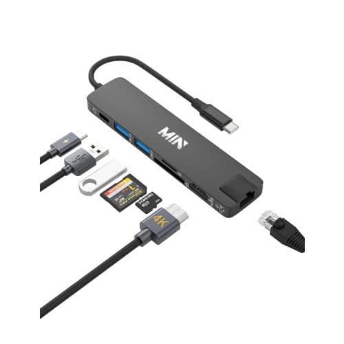 USB C ハブ 7in1 【4K HDMI/有線LAN 100Mps /PD 100W /USB3...