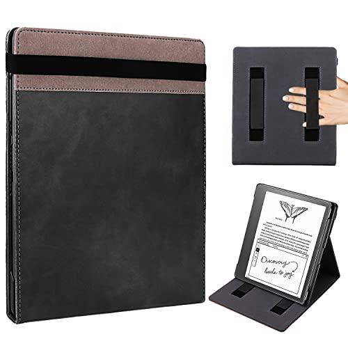 WALNEW Kindle Scribe（2022年発売）専用スタンドカバー ストラップ開閉 マルチ...