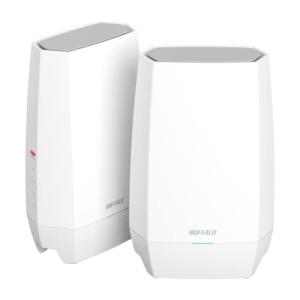 バッファロー WiFi ルーター 無線 LAN Wi-Fi 6E 11ax 6GHz AXE5400 メッシュ トライバンド 6ストリーム 2401+2401+573 Mbps 有の商品画像