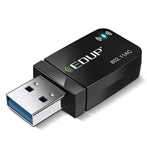 EDUP WiFi 無線LAN 子機 1300Mbps USB3.0 WIFIアダプター デュアルバ...