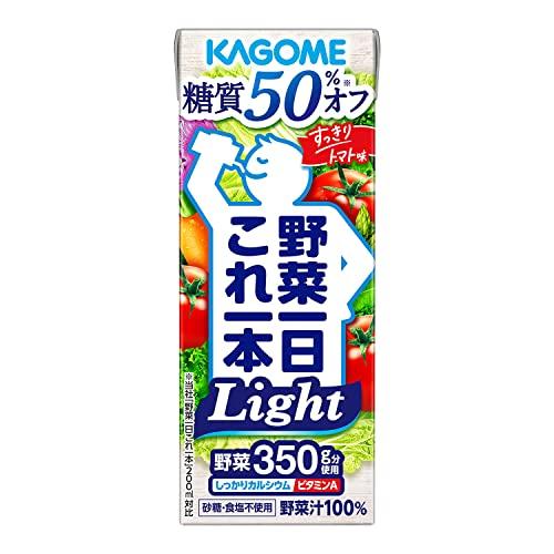 カゴメ 野菜一日これ一本Light(糖質50% オフ)200ml ×24本