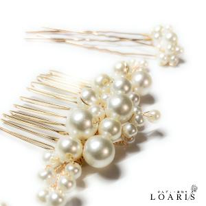 髪飾り かんざし パール ヘアピン5点set ...の詳細画像2