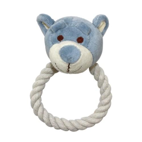 オーガニックロープトイ　ブルーベア　シンプリーファイド【無着色のオーガニック素材のみで作られたペット...