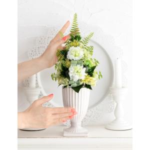 プリザーブドフラワー 花器付き わかば2個 仏...の詳細画像2