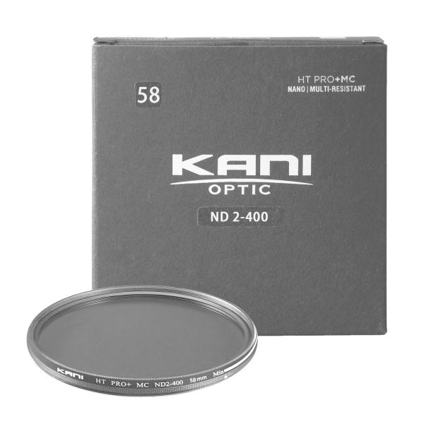 KANI 可変NDフィルター バリアブルND2-400 58mm (減光効果 1-8 3/2絞り分)...