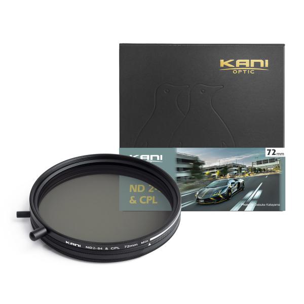 KANI バリアブル ND2-64+CPL 72mm / 可変NDフィルター + 円偏光フィルター