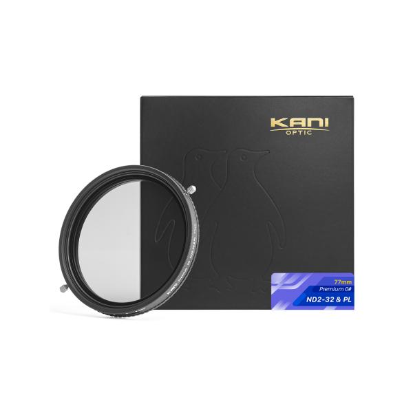 KANI 可変NDフィルター プレミアム 0# バリアブルND2-32 &amp; PL 77mm (減光効...