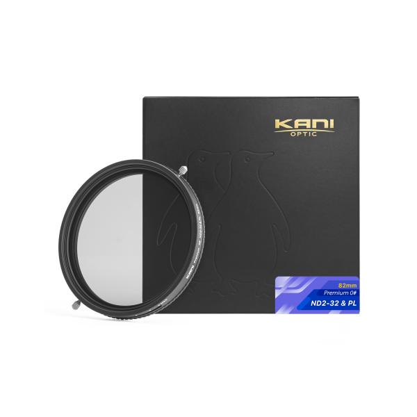 KANI 可変NDフィルター プレミアム 0# バリアブルND2-32 &amp; PL 82mm (減光効...