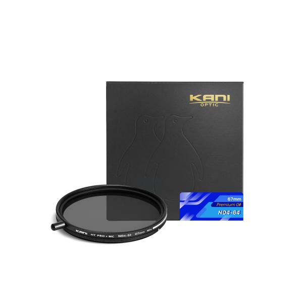 KANI 可変NDフィルター プレミアム 0# バリアブルND4-64 67mm 着脱式回転ノブ付 ...