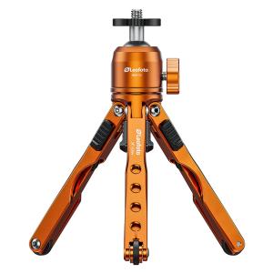 Leofoto (レオフォト) MT-03mini+MBH-20 オレンジ 堅牢ポケット三脚・三脚小ネジ仕様 / ミラーレス・小型カメラ向け 多用途三脚｜ロカユニバーサルデザイン株式会社