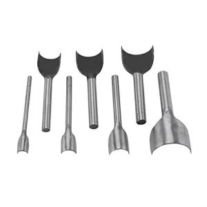 レザークラフト エンドカッター エンドポンチ ヘリ落とし 半円形 革細工道具 端落とし 10〜40mm 財布およびバッグ作成