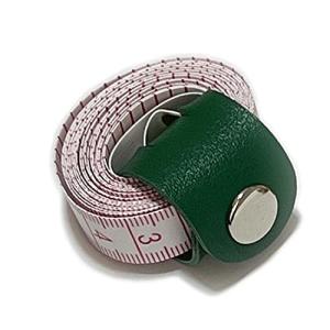 haoa メジャー＆ホルダーセット テープメジャー 幅広1.5cm幅 200cm/79inch 巻尺 裁縫メジャー PUレザーのホルダー付き (