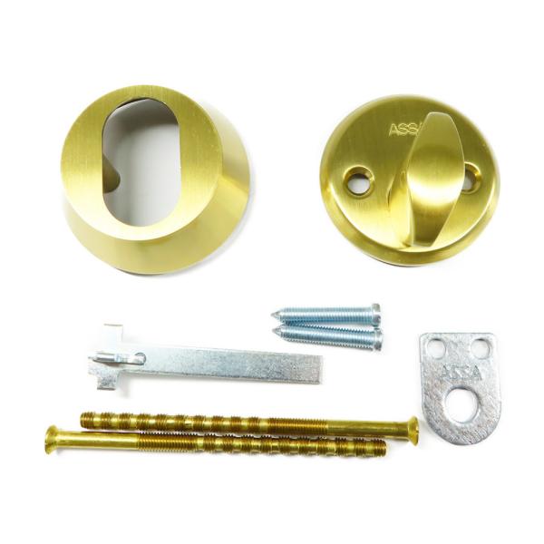 ASSA シリンダーリング・サムターンセット 8765錠ケース用 ゴールド色