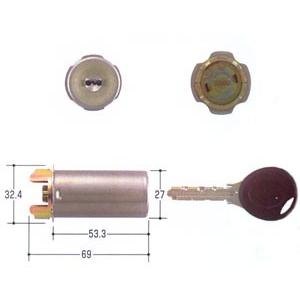 MIWA-PR(J) シリンダー（85RA） シルバー色