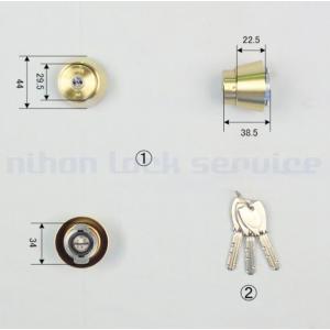 MIWA PRシリンダー（LA/MA・LASP・DA）ゴールド色