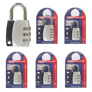 ABUS　可変式ダイヤル南京錠　１５５シリーズ　３０MM　５個パック