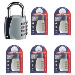 ABUS　可変式ダイヤル南京錠　１５５シリーズ　４０MM　５個パック