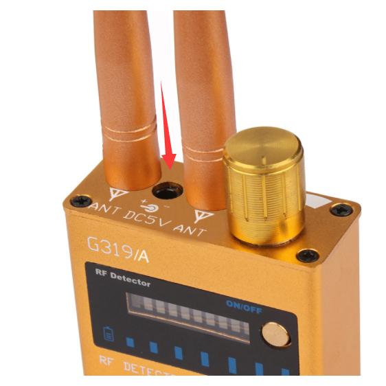 盗聴器発見器用充電ケーブル 盗聴器 防犯 防犯グッズ 盗聴器発見器 充電 充電ケーブル 探知機用充電...