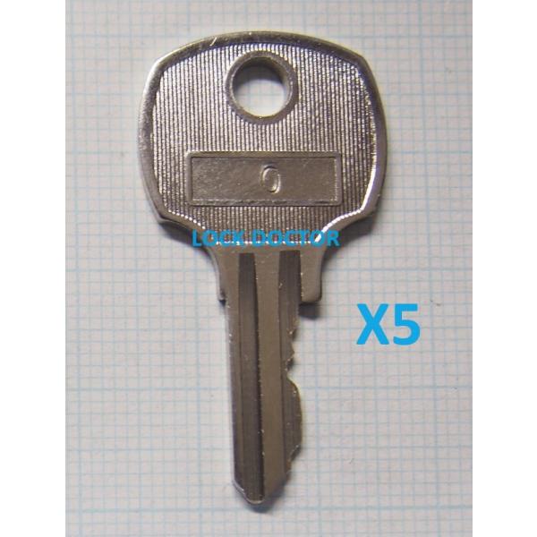 IDEC 0番　社外合鍵　5本セット　コピーキー　鍵　アイデック　セレクタスイッチキー　高所作業車　...