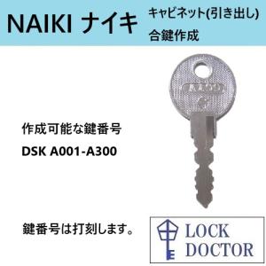 LION(ライオン)キャビネット 合鍵 スペアキー DSK A印 カギ 鍵番号打刻