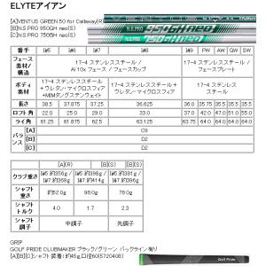 レフティ キャロウェイ エリート アイアン 5...の詳細画像2
