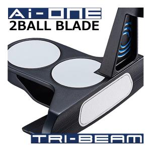 AiーONE オデッセイ Ai-ONE TRI-BEAM 2-BALL BLADE CH パター 日本正規