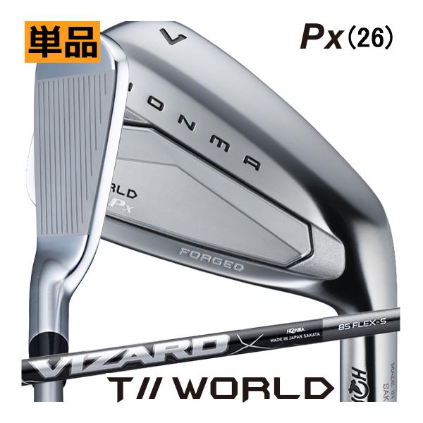 ホンマ　ツアーワールド　Px　アイアン　単品　5番　VIZARD IRONカーボンシャフト　26年　...