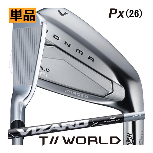 ホンマ　ツアーワールド　Px　アイアン　単品　5番　VIZARD IRON Liteカーボンシャフト...