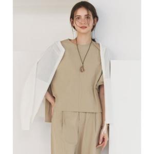 23区（大きいサイズ） 【SLOW/一部店舗限定】シアーニット パーカー （オフホワイト）