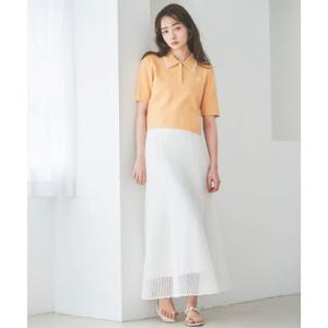 トランテアン ソン ドゥ モード 31 Sons de mode メッシュレースマーメイドスカート （オフホワイト）