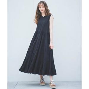 トランテアン ソン ドゥ モード 31 Sons de mode 【MADE IN INDIA】キャンブリックティアードワンピース （ブラック）｜locondo-shopping