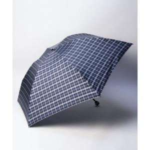 アクアスキュータム Aquascutum アクアスキュータム クラブチェック柄 雨傘（折り畳み傘） （ネイビー）