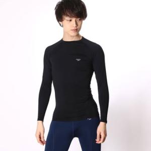 エーディーワン A.D.ONE AD-170-173 A.D.ONE メンズ発熱保温コンプレッションウェア （01クルー：ブラック×ブラック）