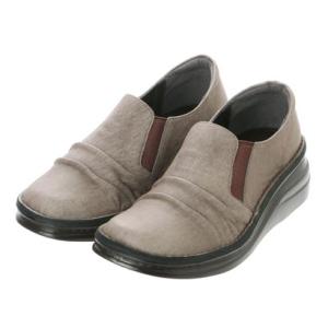 エーオーケー A-OK 【A-OK】本革スリッポン厚底コンフォートパンプス《MS8303》 （グレー）