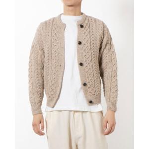 アランウーレンミルズ aran WOOLLEN MILLS ウール カーディガン （Wicker(ベ...