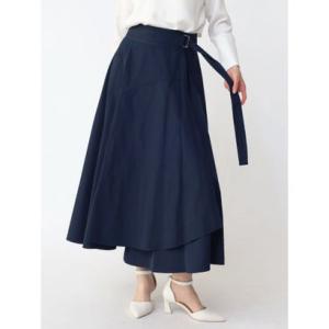 アーガ Aga ラップフレアスカート （ダークブルー）