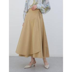 アーガ Aga ラップフレアスカート （キャメル）