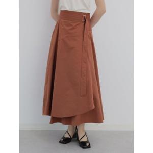 アーガ Aga ラップフレアスカート（Ash Gray,Dark Orange,Olive,Dark...